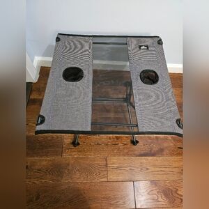 Cascade Mountain Tech Ultralight Camping Table, Dual Cup Holders GRAY